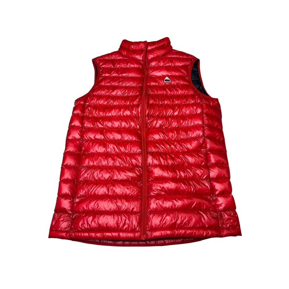 Burton MB Packable Vest Red Mens Medium Down Puffer Pertex Quantum 17467